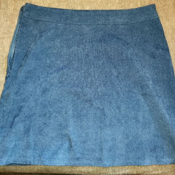 Shein Corduroy teal skirt (S) - Picture 2 of 2